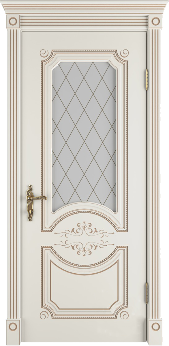 Межкомнатная дверь Milana 3D (Ivory PC, Art Cloud)